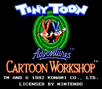 Tiny Toon Adventures Cartoon Workshop (Europe) screen shot title